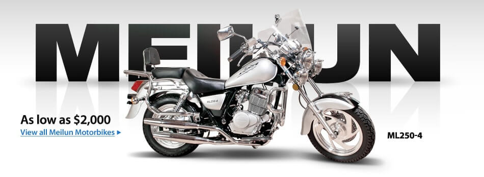 Motorcylces as low as $2000. View All Meilun Motorcylces »