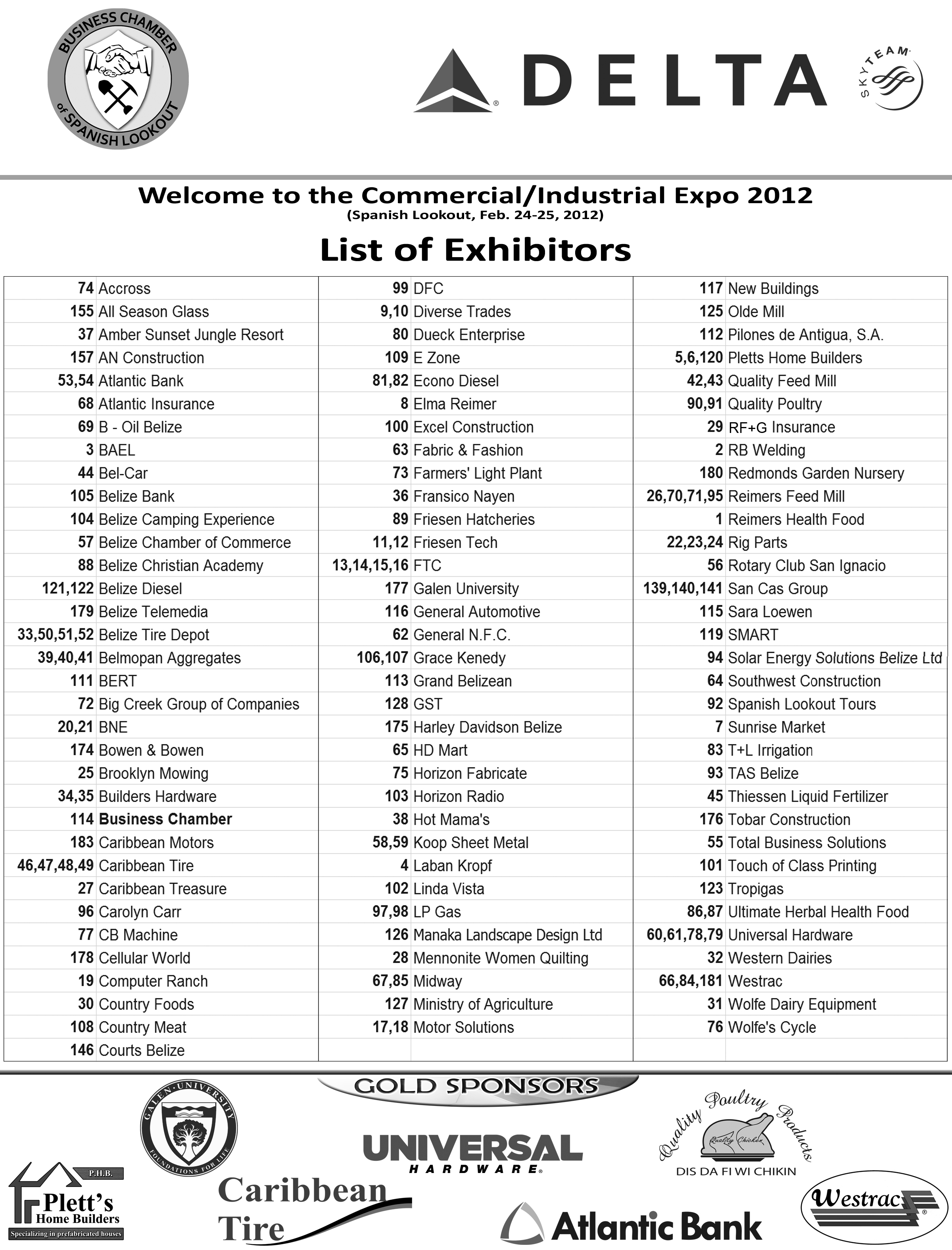 Expo Exhibitor List « Universal Hardware News/Promotions